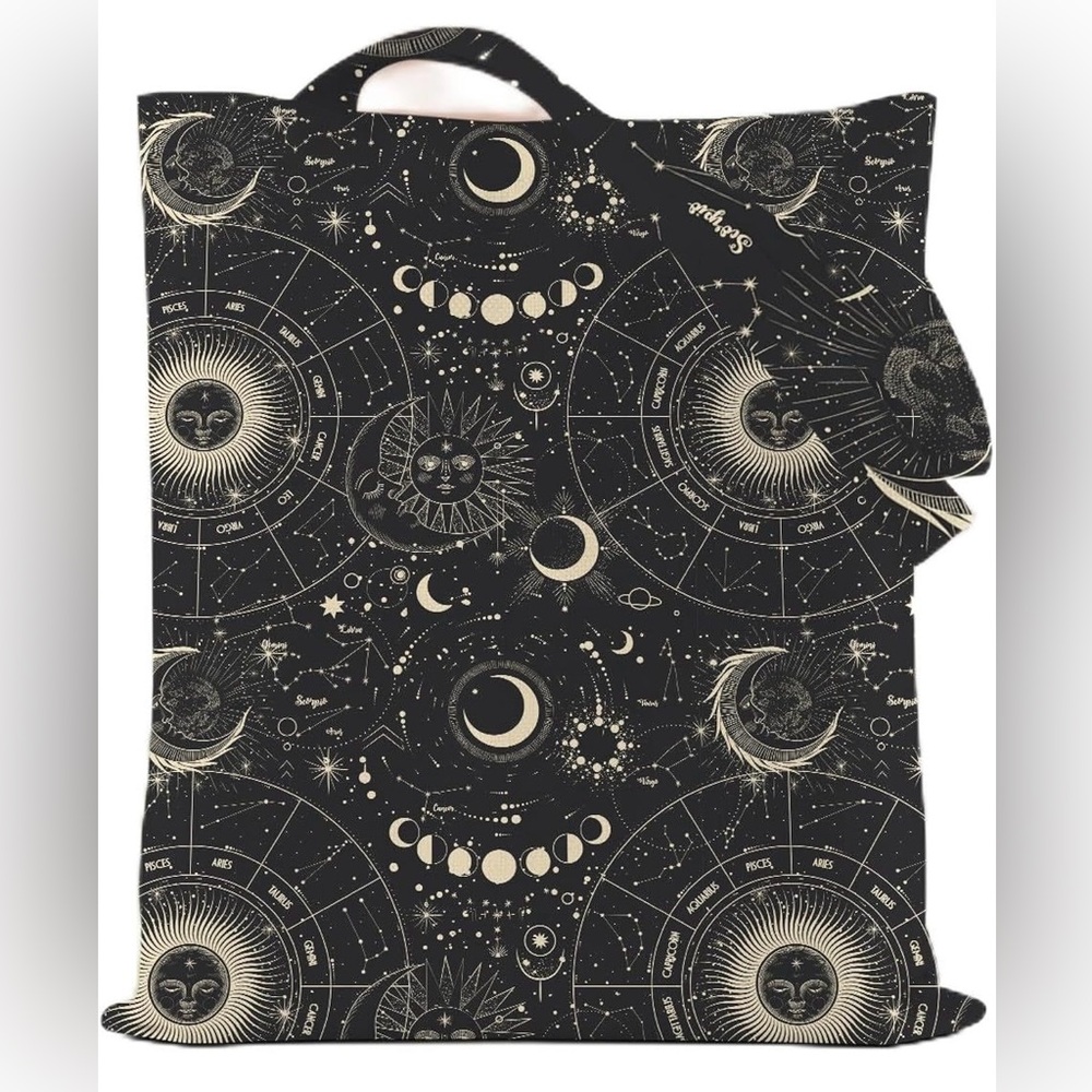 Zodiac Constellations Tote Bag